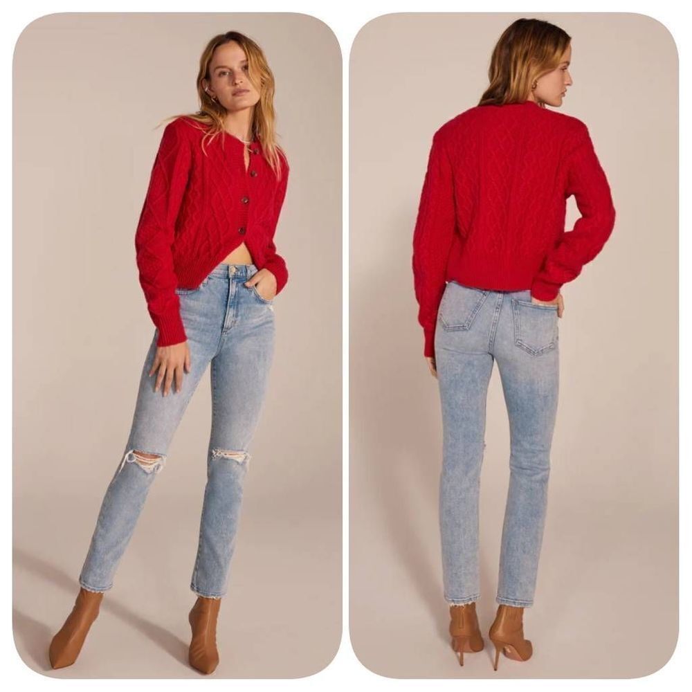 Favorite DAUGHTER THE VALENTINA SUPER HIGH RISE CIGARETTE ANKLE Sz 32